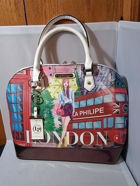 La Philipe "Umbrella in London" Satchel